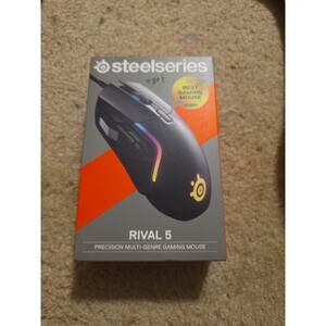 SteelSeries Rival 5 RGB Optical Gaming Mouse (Matte Black)